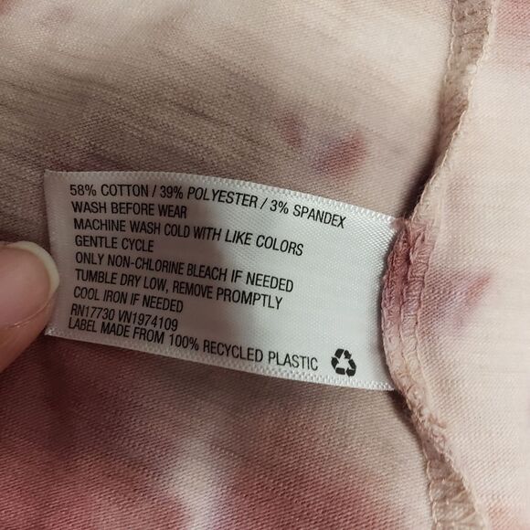 Knox Rose Muave Pink Tie Dye Drape Cardigan Sweater Open Front Small Hippie - Picture 12 of 13